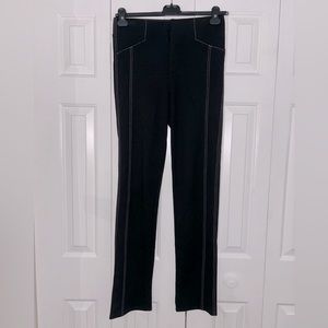 International Concepts black riding pant with white stripes. Size 8